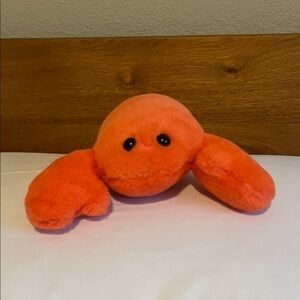 Plush Orange Lobster Toy